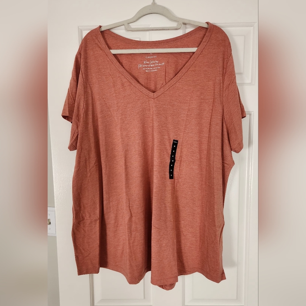Women's V-Neck Top in Rust by Torrid